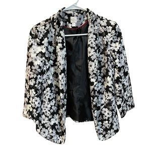 Lauren Conrad Collarless Blazer Floral